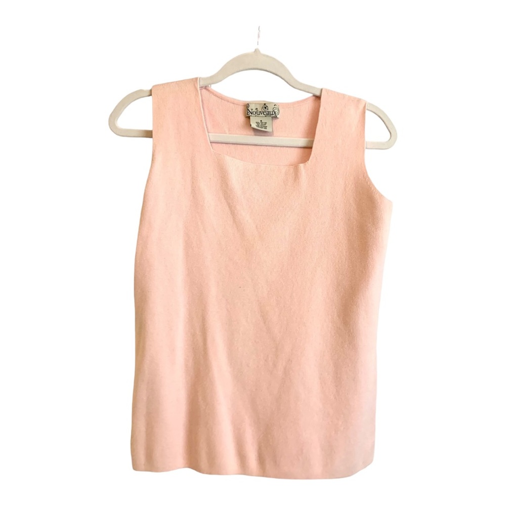 Nouveaux Pink Blanket Sleeveless  Tank Top Shirt Size Small
